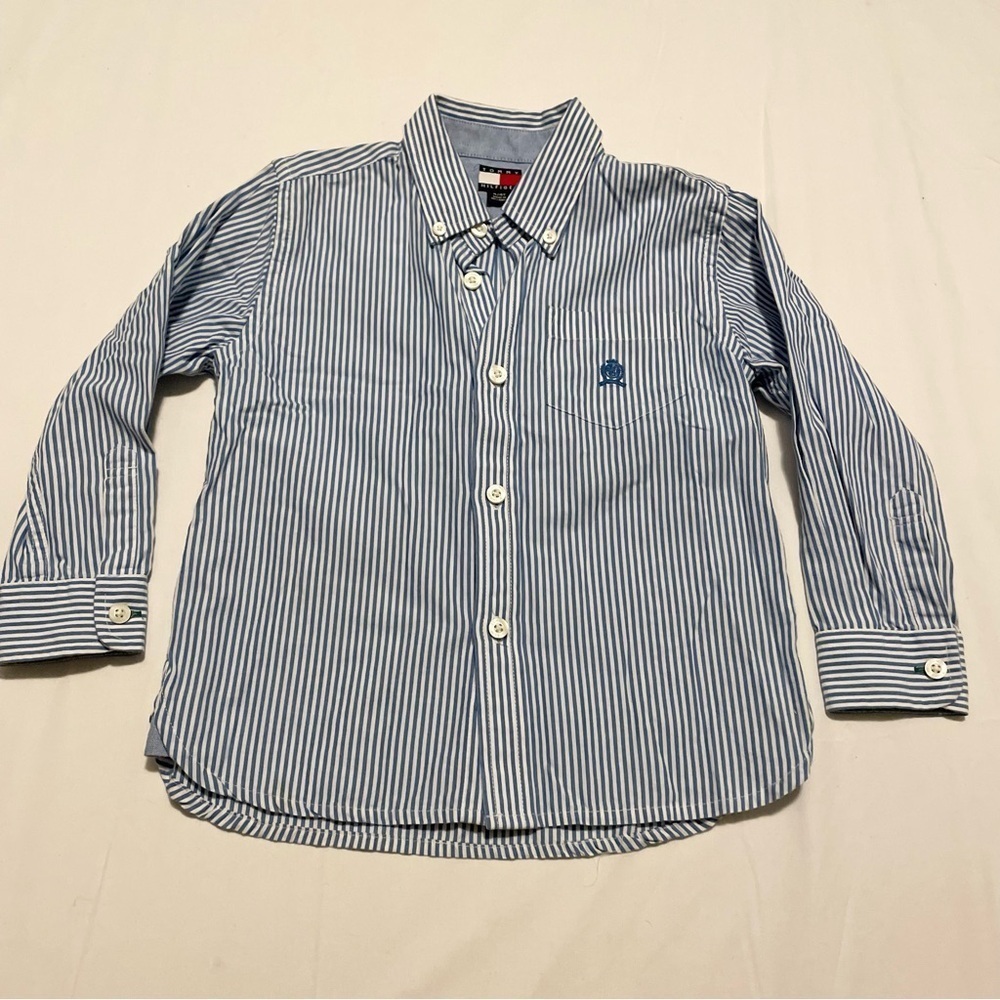 Tommy Hilfiger Kids Size 4T Button Up Long Sleeve Shirt